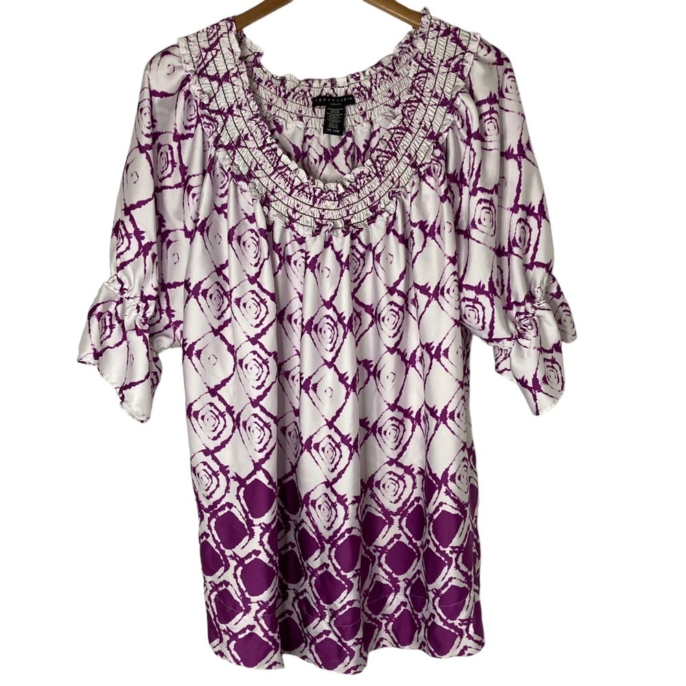 Aeropostale Geometric Abstract Blouse 20-22W